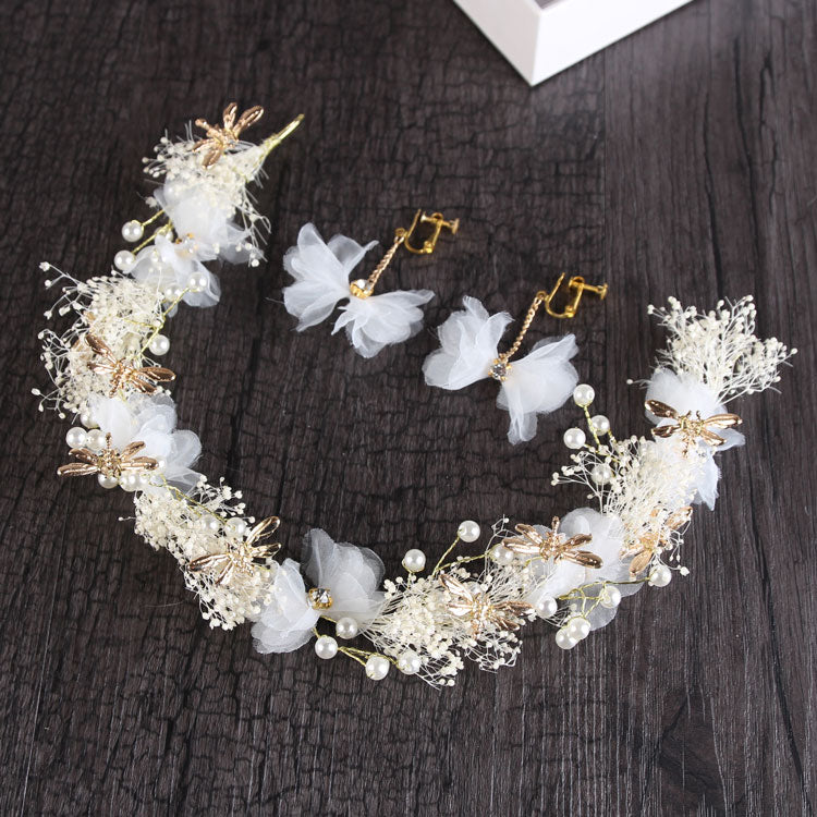 Fils de soie Gypsophila Tête de mariée