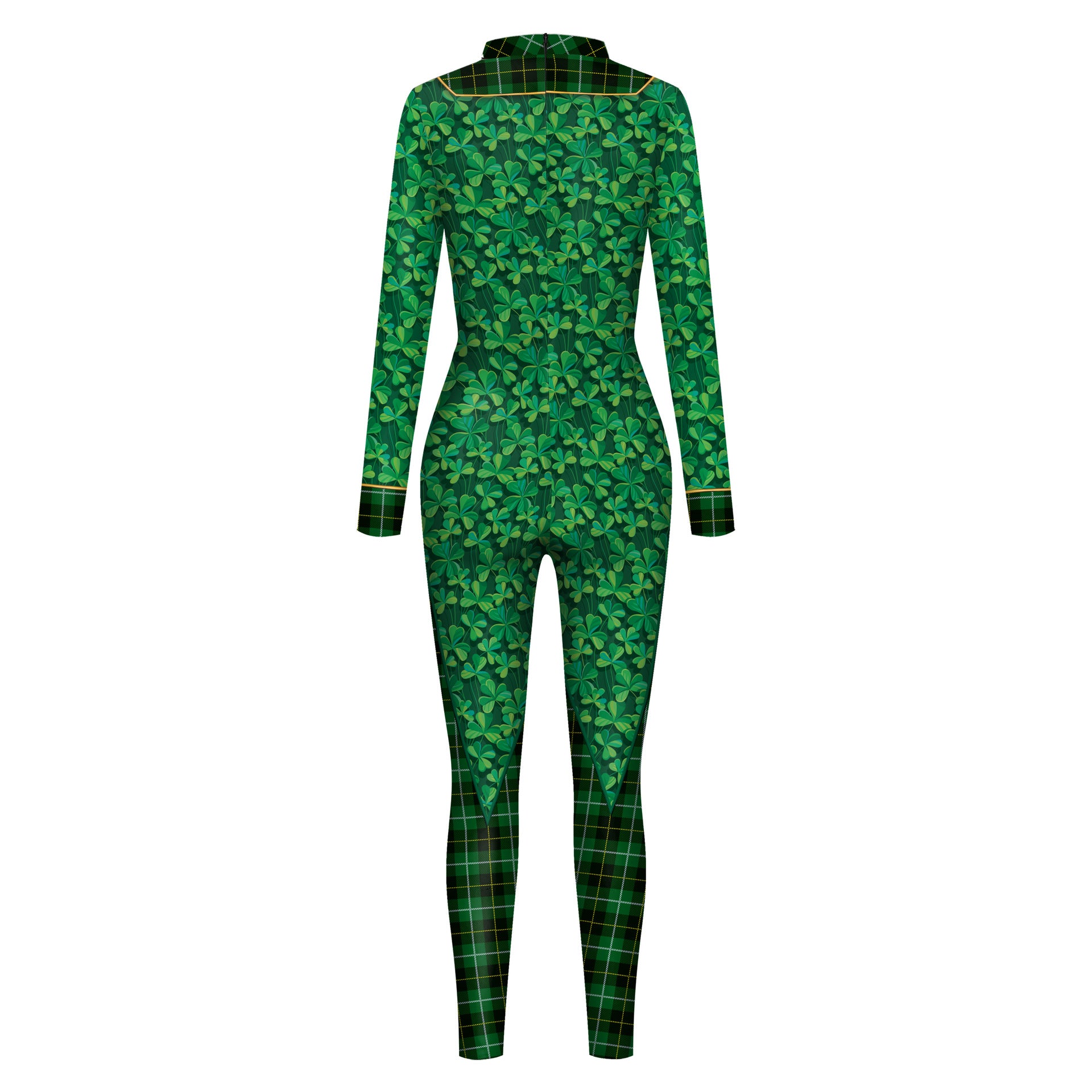 St. Patrick's Day Green Bow Digital Print Performance Robe