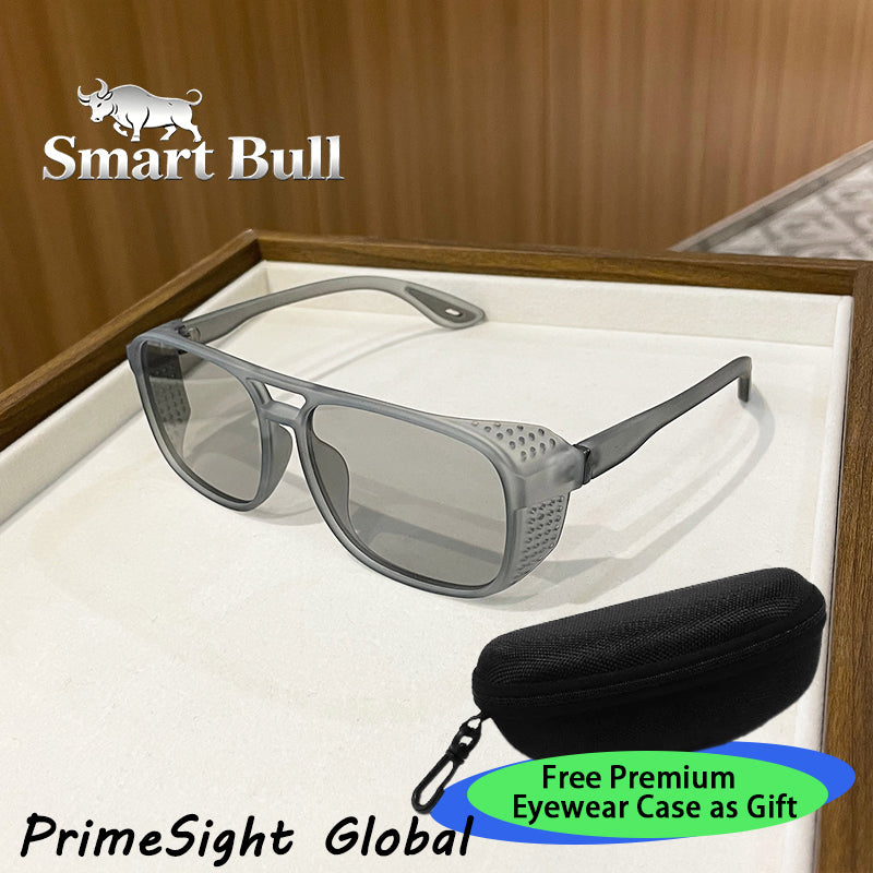 Lunettes de soleil de style sportif double pont pour homme et femme avec cadre latéral. Ils offrent
