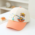 L'été de la pêche à la caricature pour enfants Teddy Bear Patchwork Cap de baseball pour bébé convient à Outd