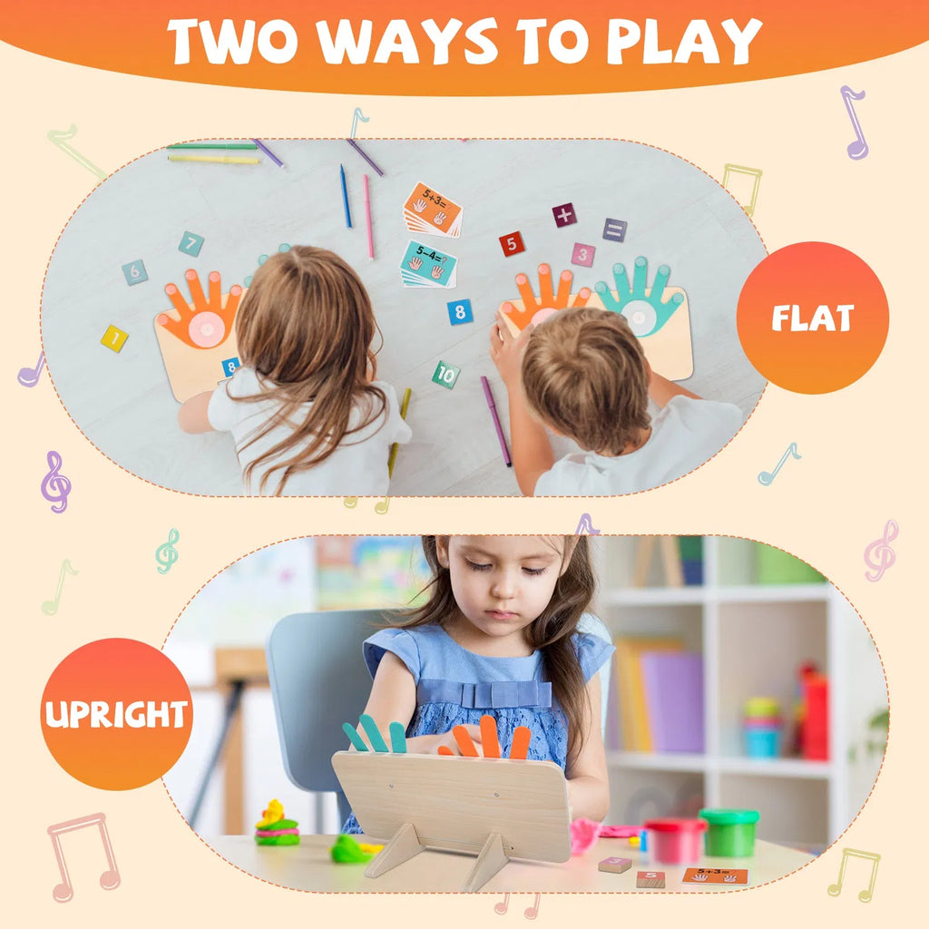 Parler des cartes Flash et du comptage des doigts Math Board Interactive Learning Toys for Kids Aged