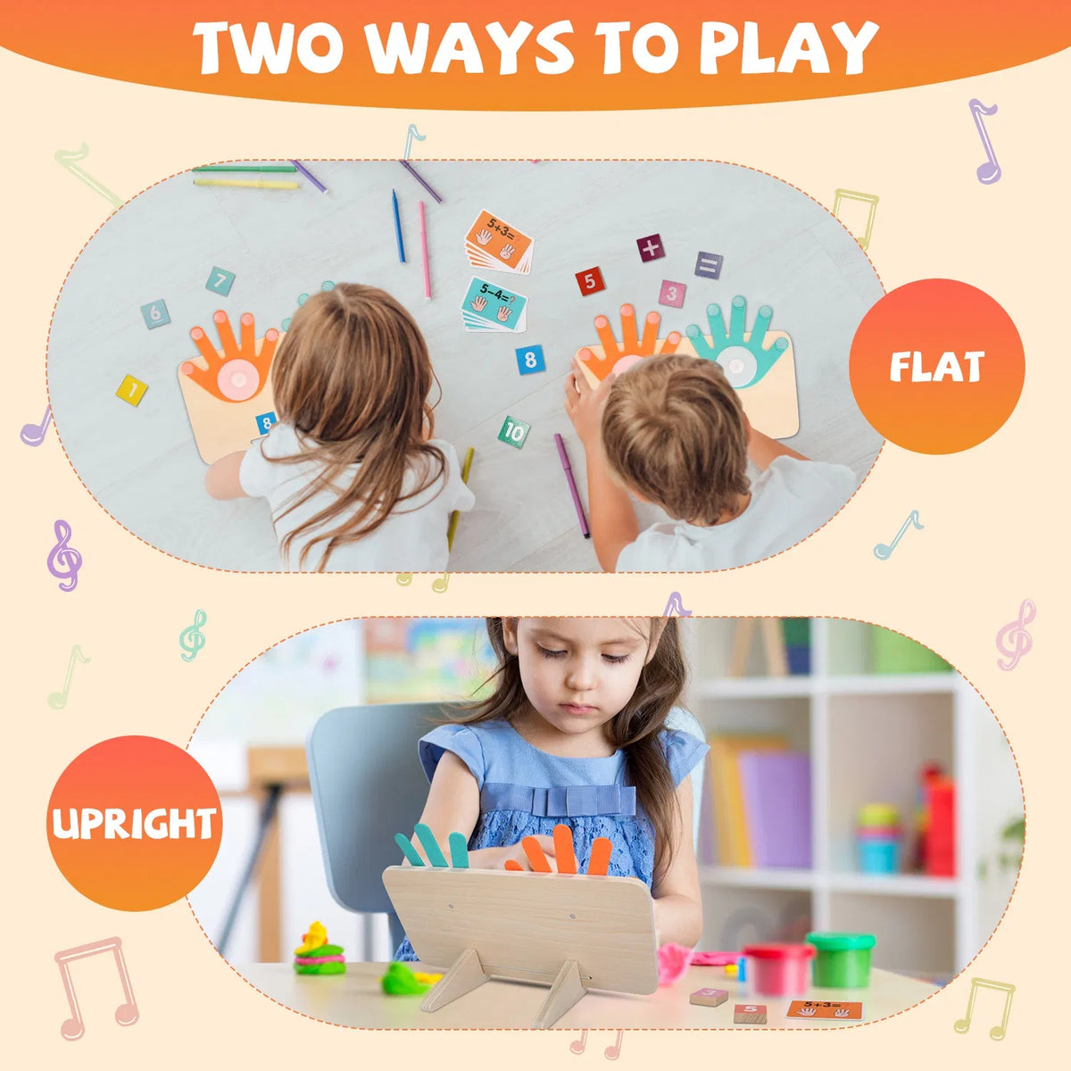Parler des cartes Flash et du comptage des doigts Math Board Interactive Learning Toys for Kids Aged