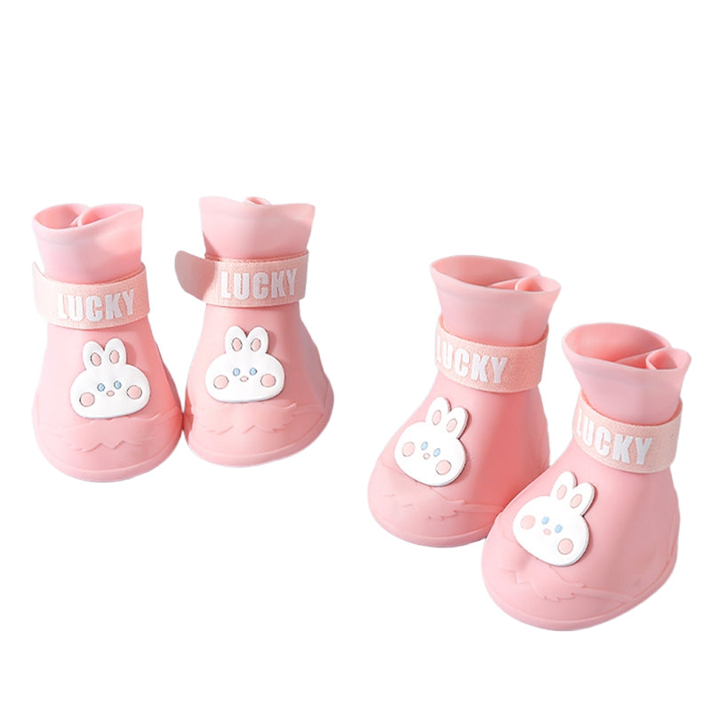 Rainshoe en caoutchouc antidérapant imperméable pour animaux de compagnie