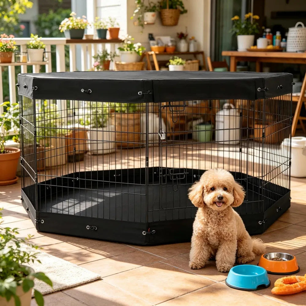 Maison de chien avec espace-sauvetage pour l'extérieur