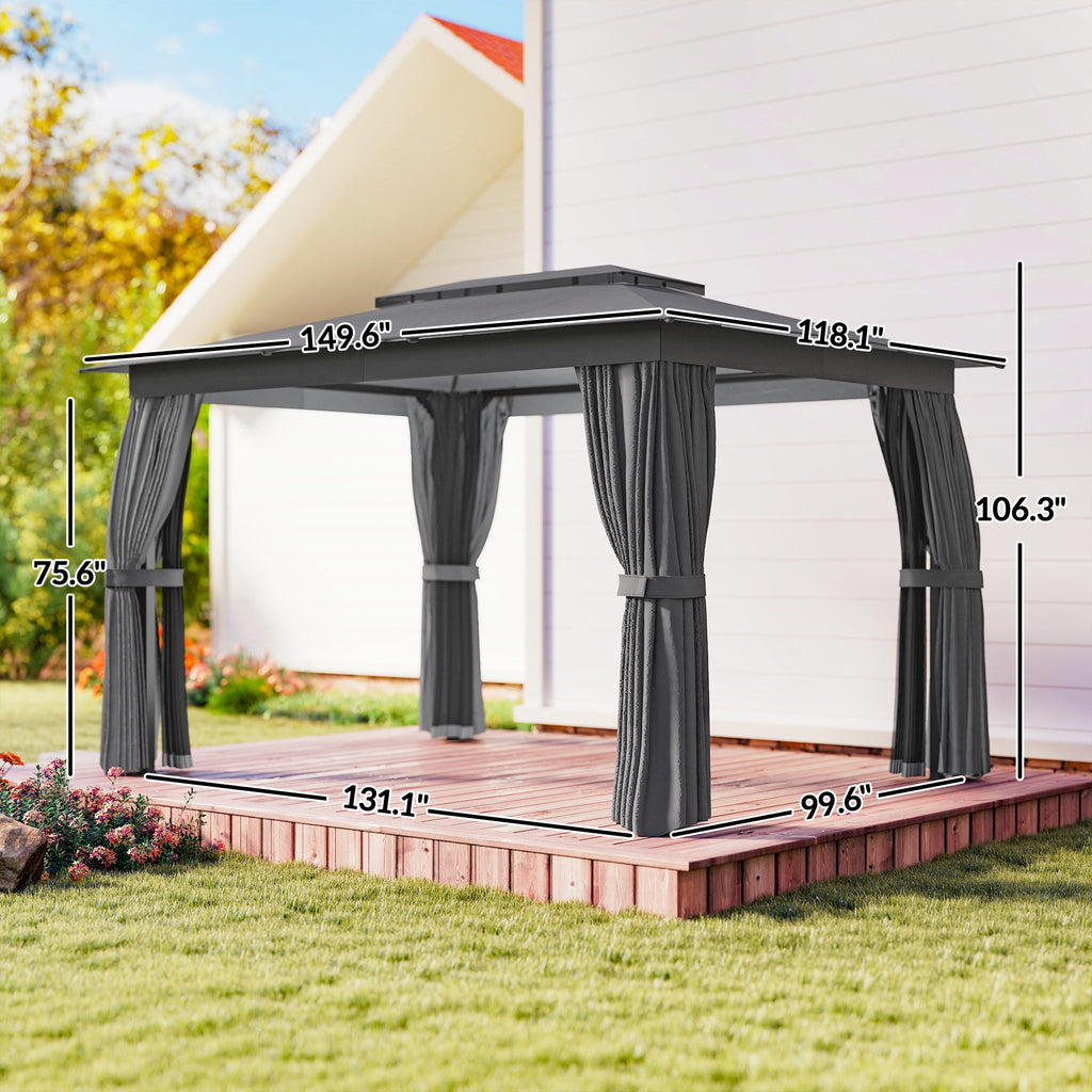 10 x 12 Patio extérieur Gazebo