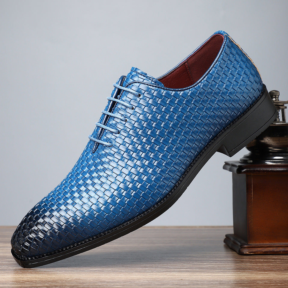 Chaussures en cuir vintage en dentelle style britannique