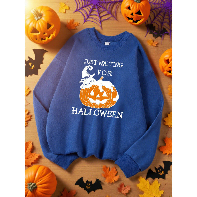 Juste attendre pour Halloween Pumpkin Design Sweats