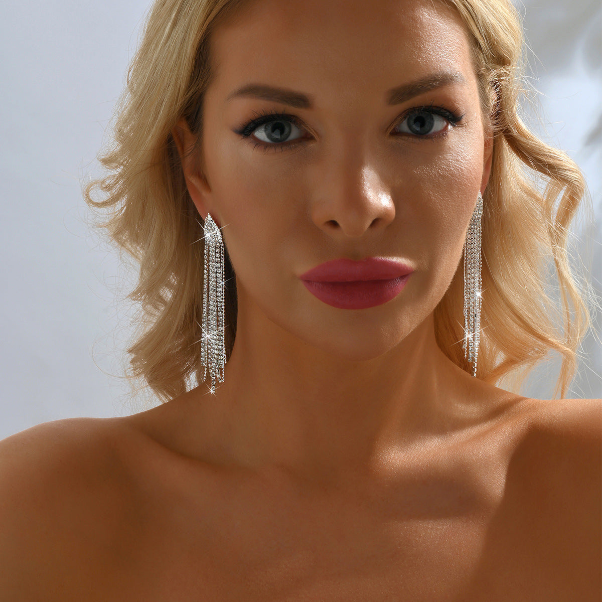 Boucles d'oreilles Multi Strand Long Tassel pour femmes