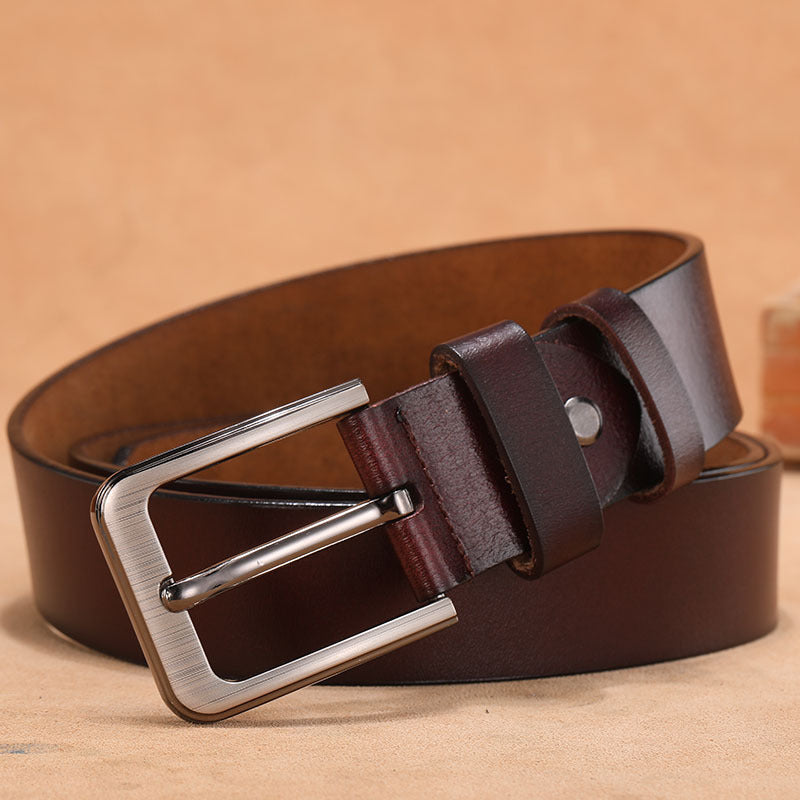 Fashion Square Tête épingle boucle Jeans Strap avec ceinture Casual Match