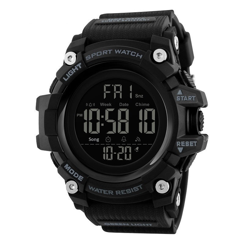 Montre électronique sport de plein air homme avec multi-fonction