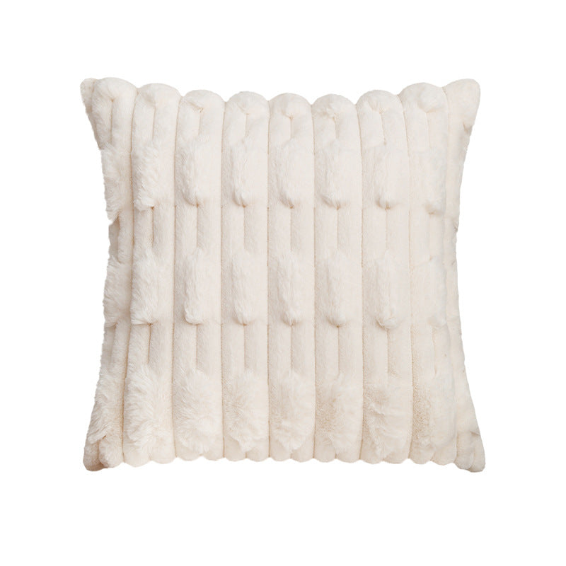 Couverture d'oreiller en peluche haut de gamme pour l'hiver