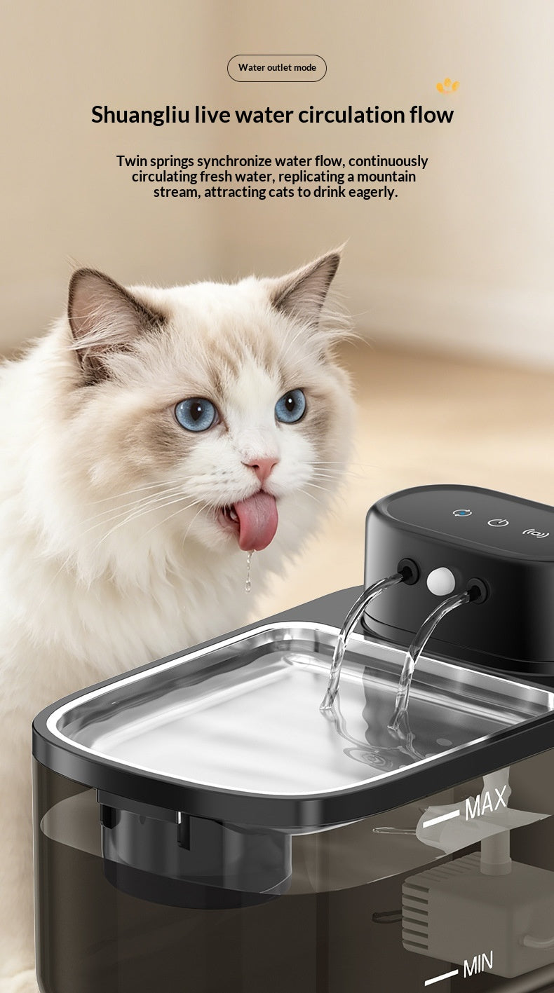 Smart Sensor sans fil Fontaine d'eau pour animaux