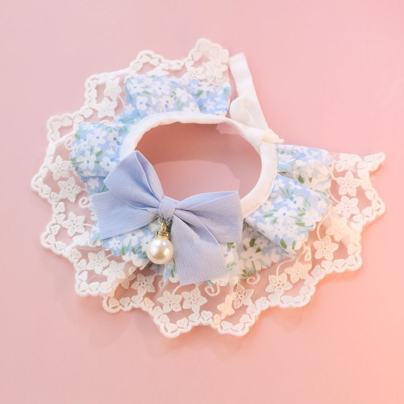 Chats Innocent Series Bib de chien en dentelle