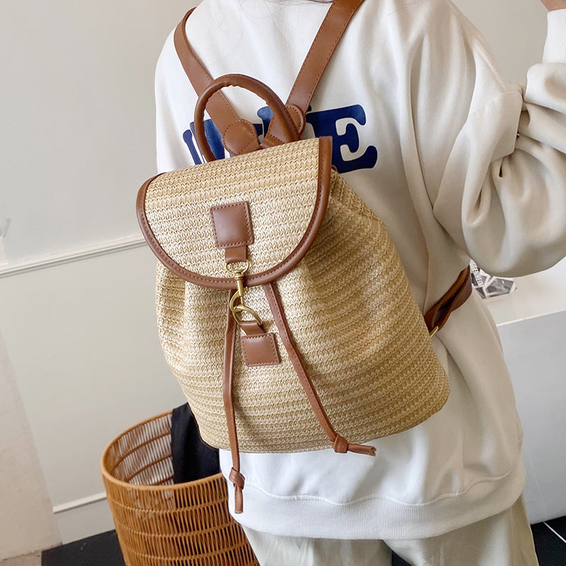 Voyages de vacances Femmes Woven sac à dos étudiant
