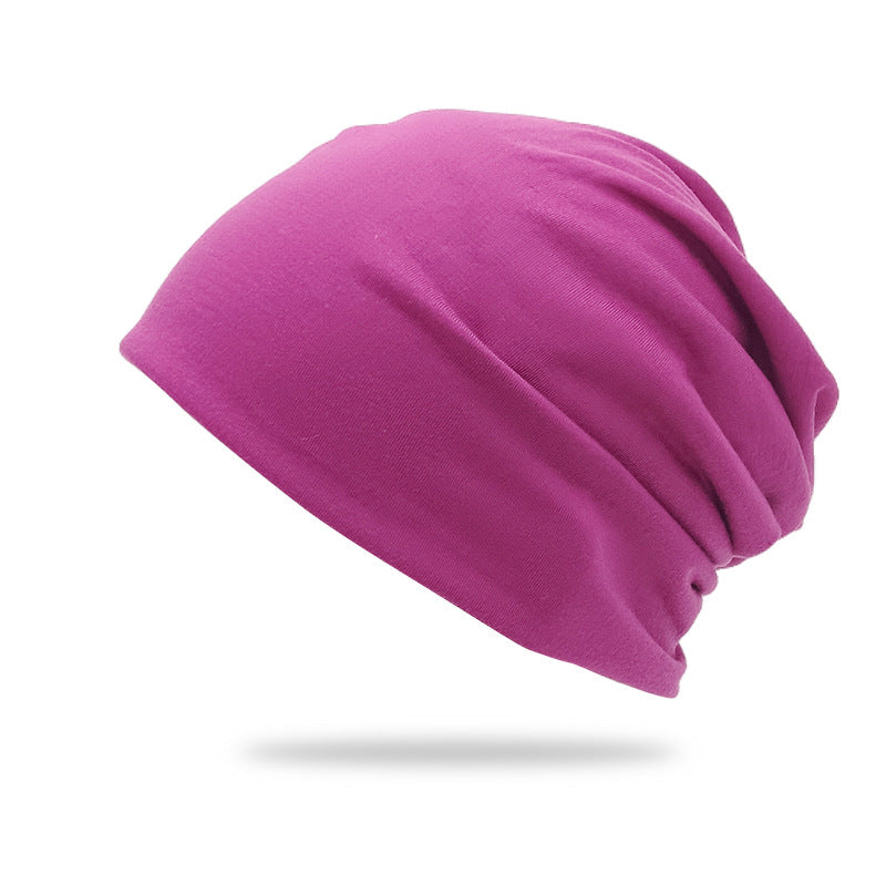 Bonnet de pull double couche de couleur solide style mince