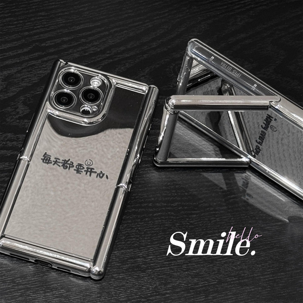 Coquille 2 Cylindrical Bracket Electroplated Texte Miroir Bon look