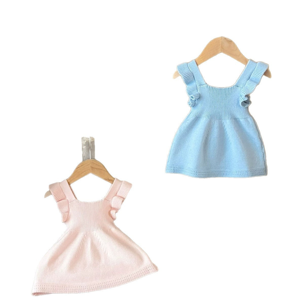 Filles Robe de Veste tricotée avec manches de chapeau
