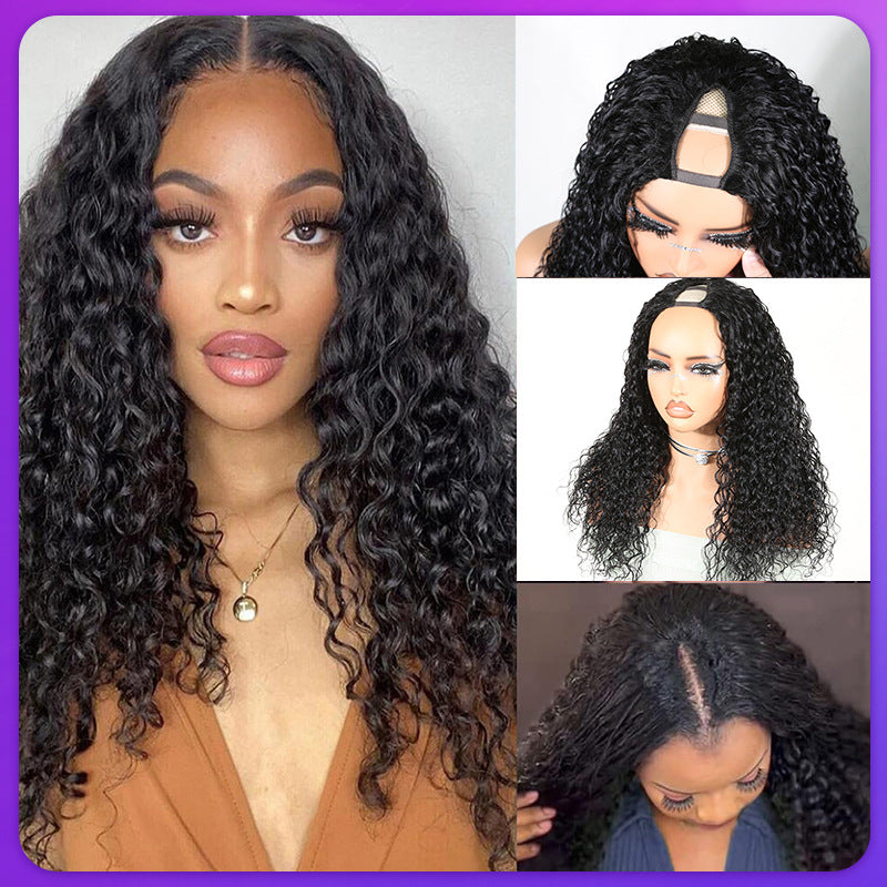Perruque de cheveux humains pour les femmes - Natural Looking Full Head Cover European American Style Long St