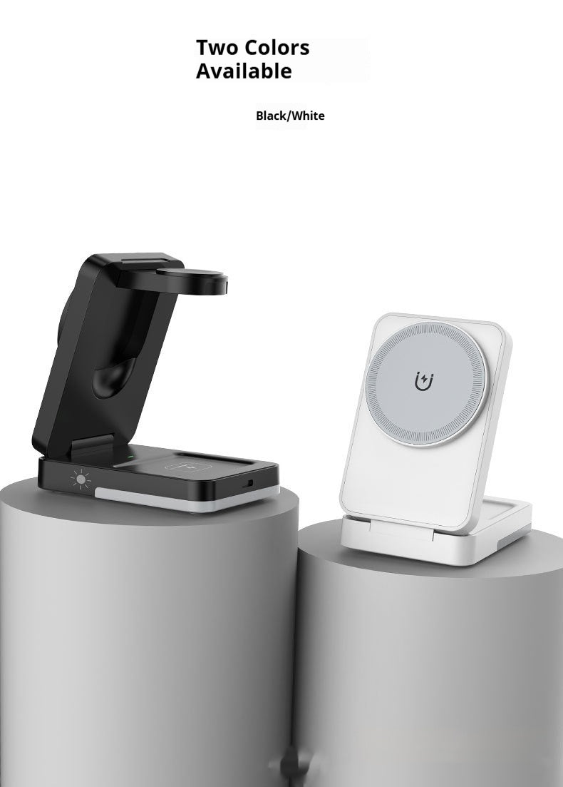 Chargeur sans fil portatif pliable 3-en-1
