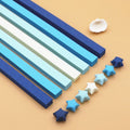 Bandes d'origami étoilée-Paquet de bandes Gradient-540 jaune