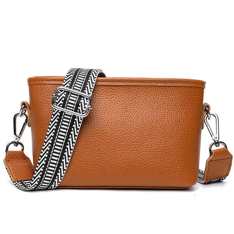 Fashionable Simple Versatile Premier-Layer Cowhide EpauleCrossbody Bag