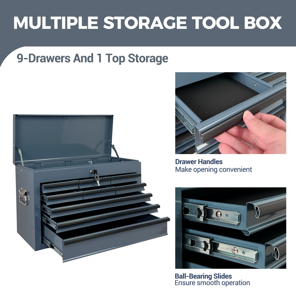 Boîte à outils en métal lourd