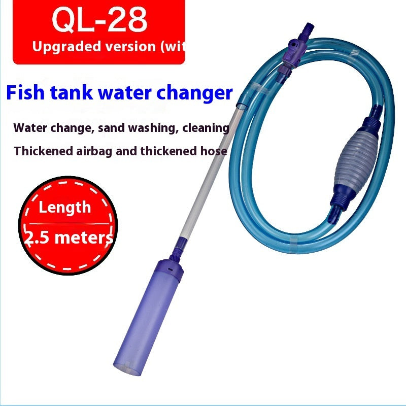 Réservoir de poisson Machine d'absorption d'eau Siphon Tube manuel d'échange d'eau aspiration Mur-hung Urin