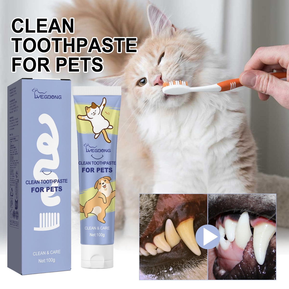 Dog Toothpaste 100ml, daily oral hygiene
