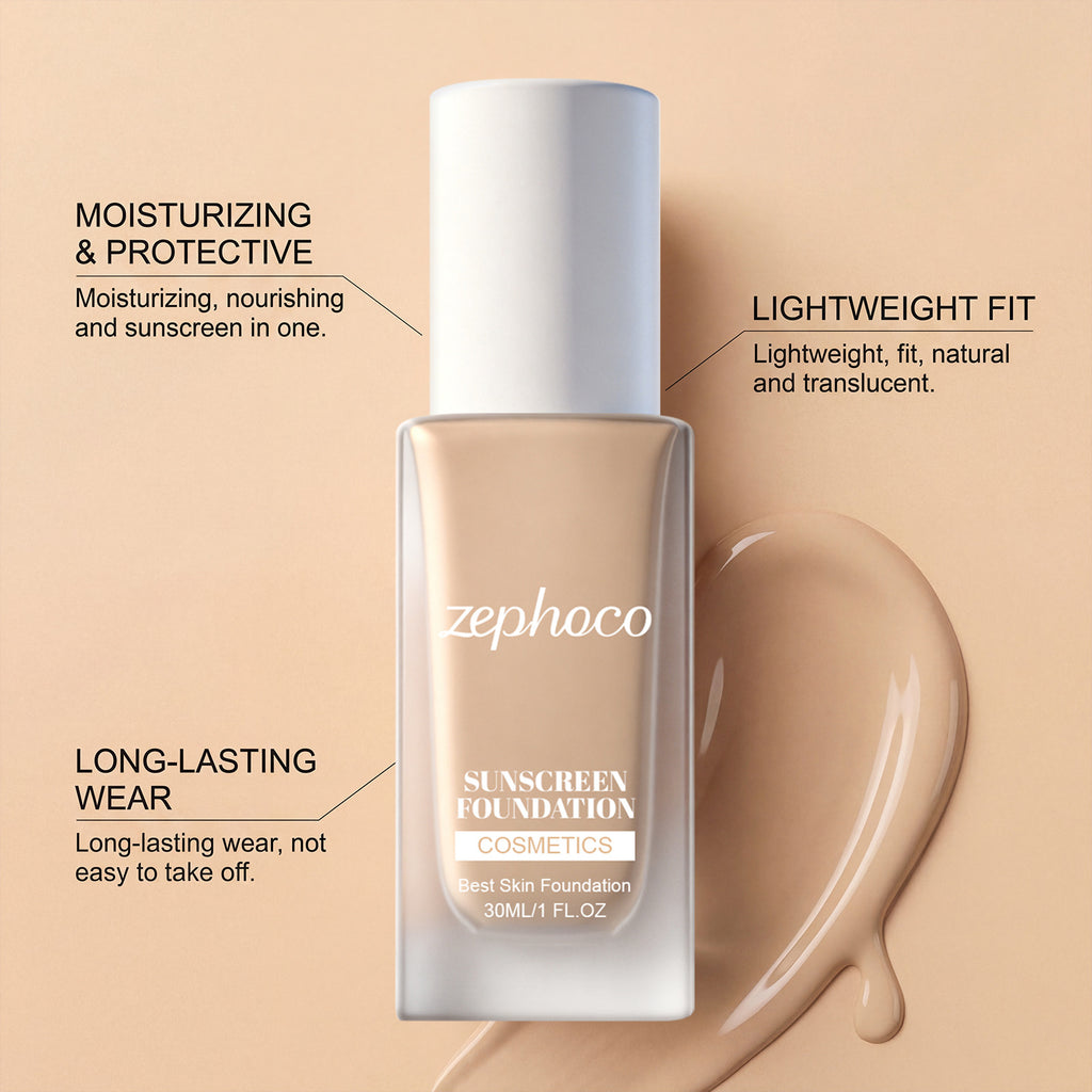 Une fondation hydratante naturelle et tonique avec une texture fine et lisse
