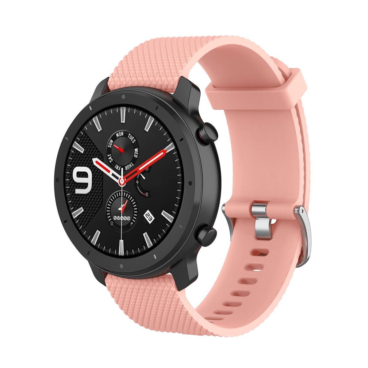 Bracelet de sport en acier silicone texturé