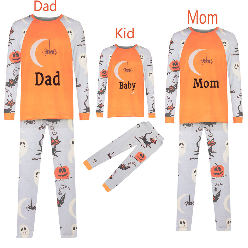 Personnalité de mode Halloween Imprimé Parent-enfant Outfit