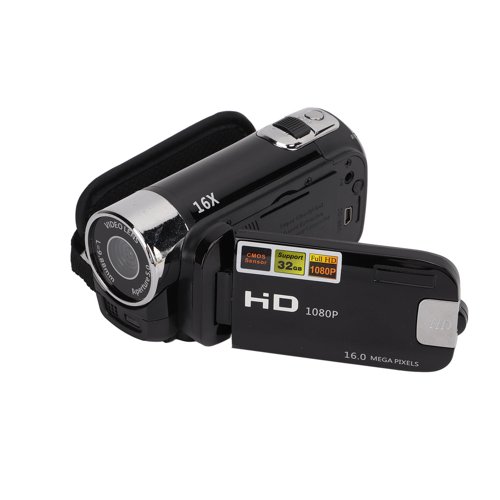 Caméra vidéo Caméscope Full HD Enregistreur caméra 270° Rotation 2.7 pouces écran couleur 16X Zoo