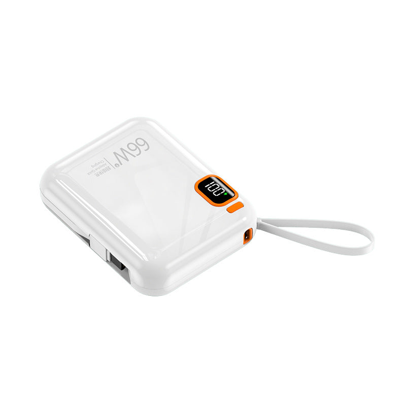Mini câble intégré bidirectionnel charge rapide alimentation mobile