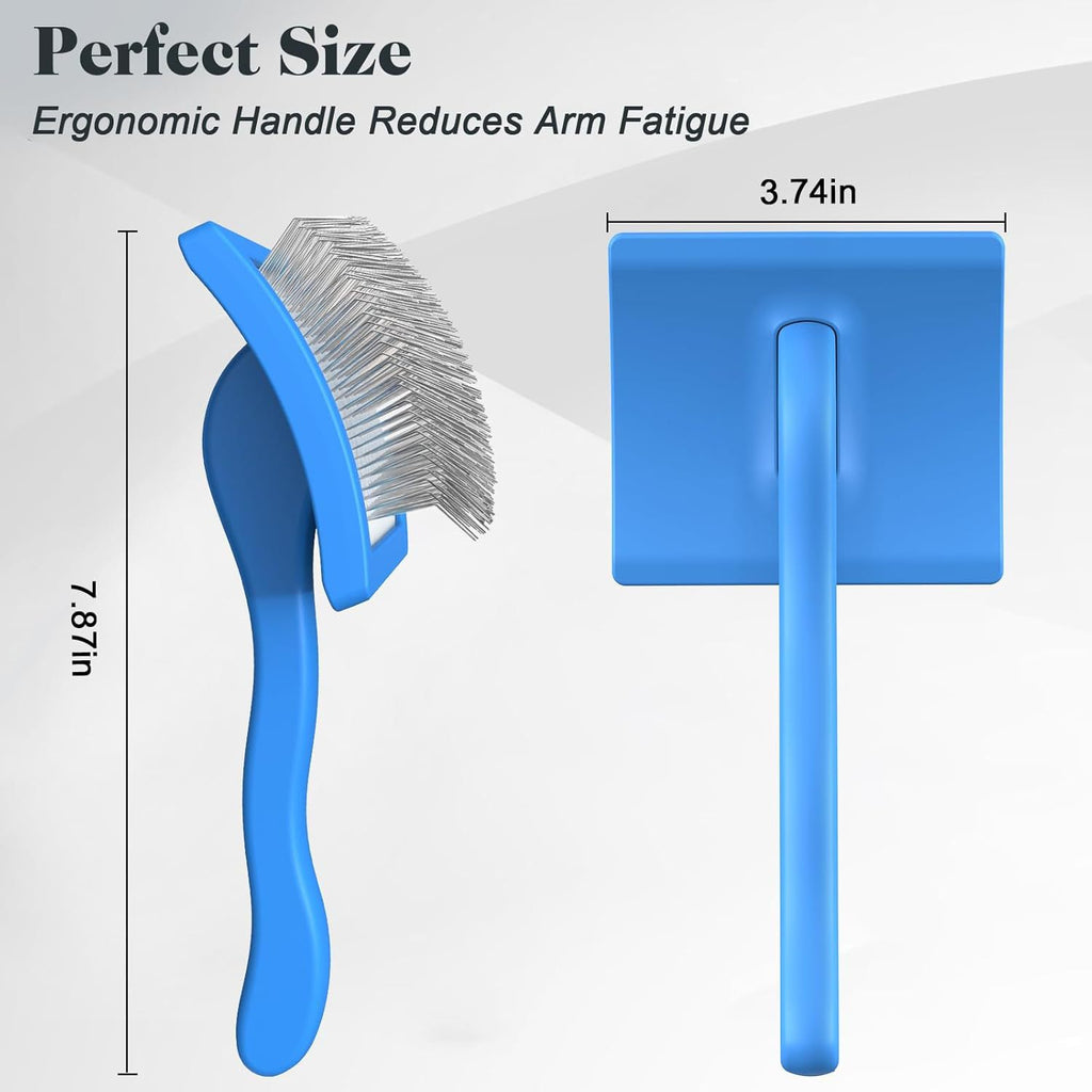 Brosse de maquillage pour chien de peigne droite