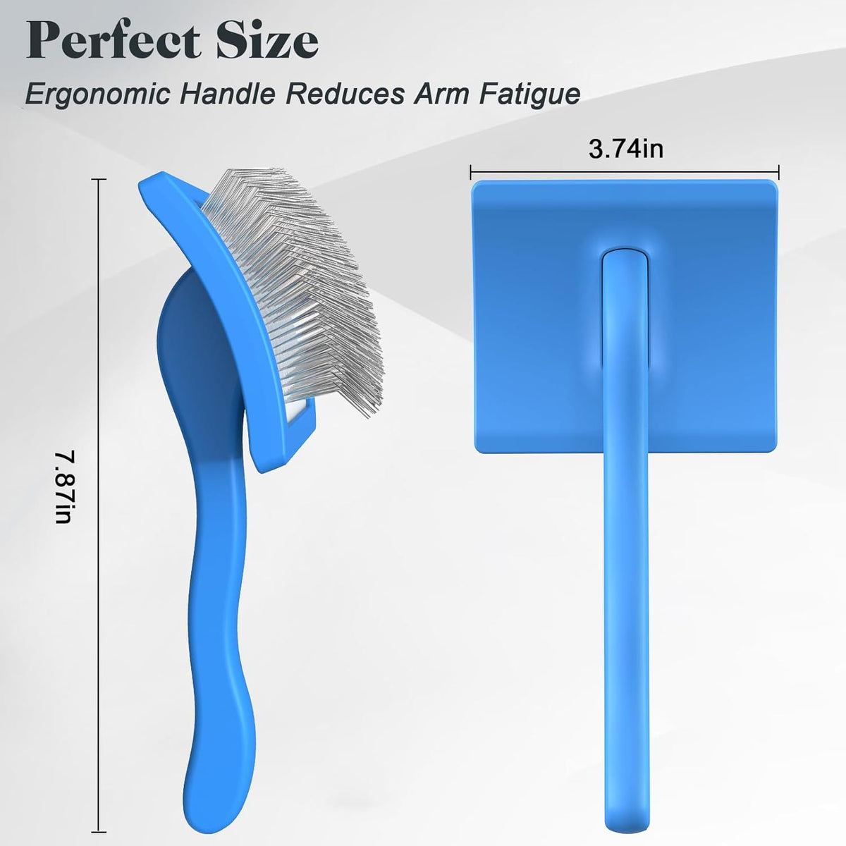 Brosse de maquillage pour chien de peigne droite