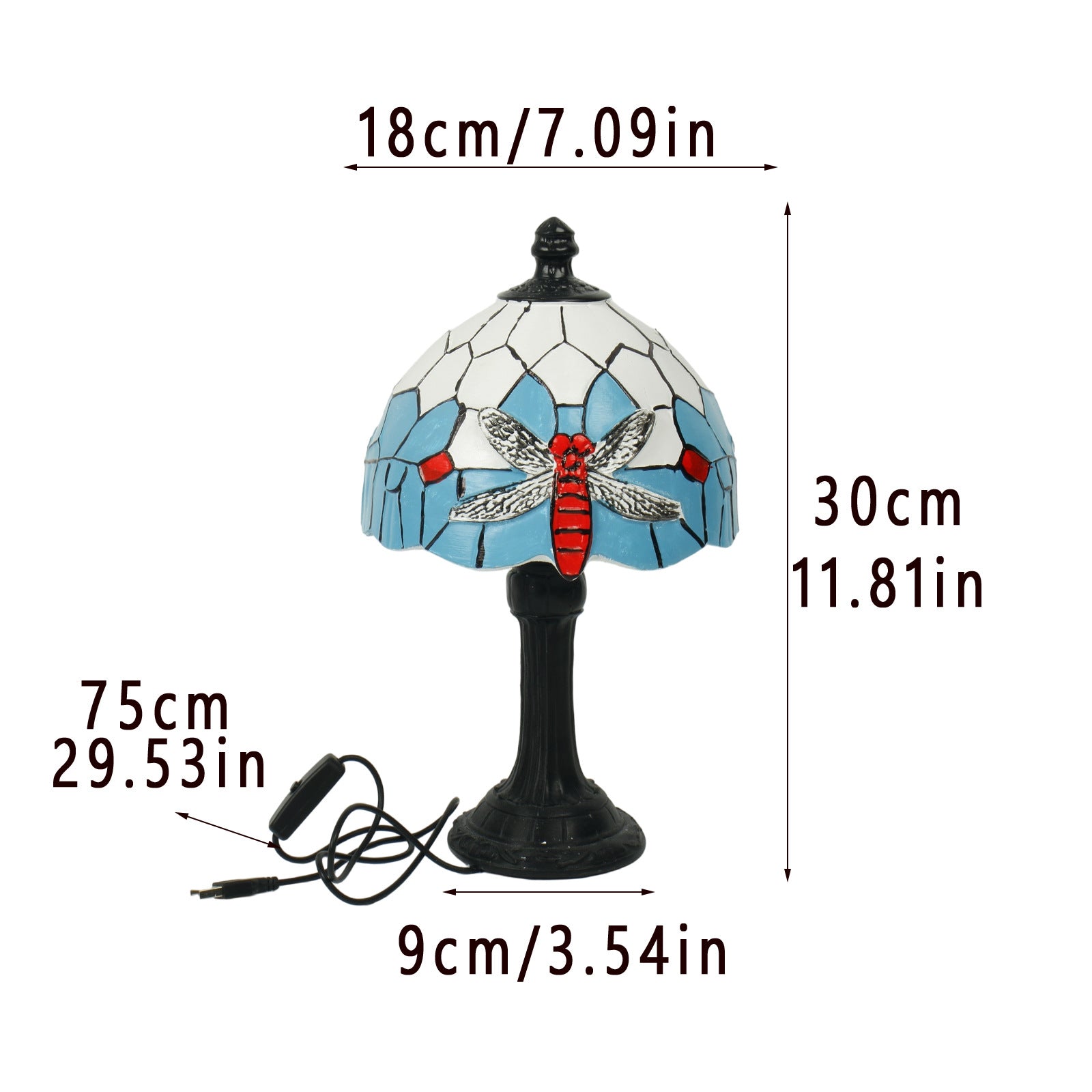 Lampe de table en résine rétro de style européen