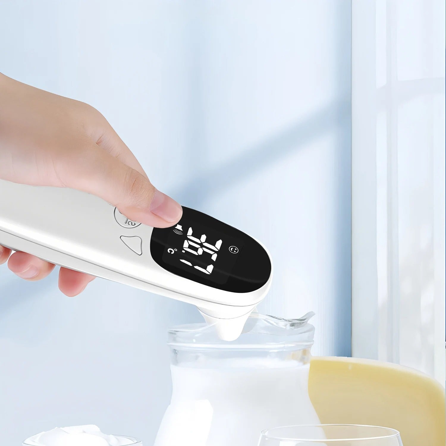 Thermomètre du corps médical Compteur de température multifonctions Accueil Sans contact pour la fièvre infantile