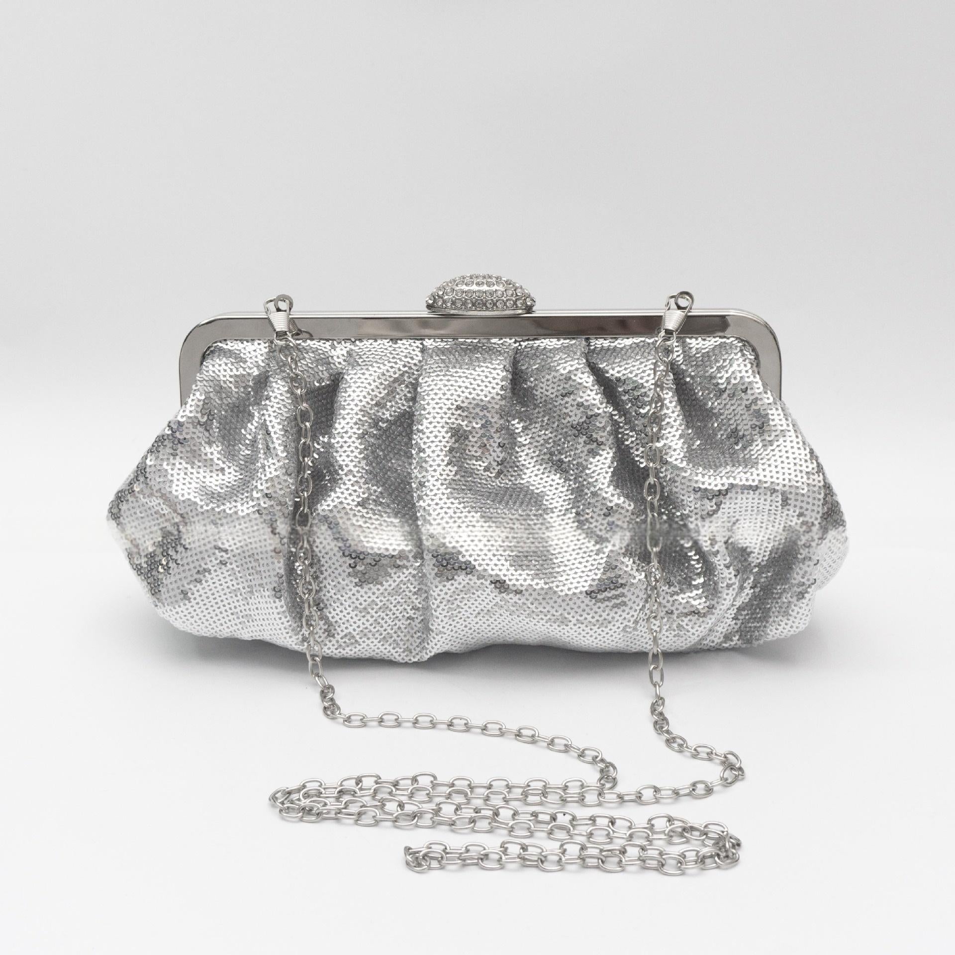 Sac d'embrayage à l'échelle de Sequin nouveau style