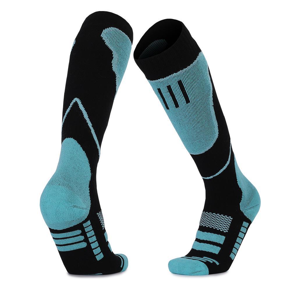 Chaussettes athlétiques pour homme à haut tube de ski chaud