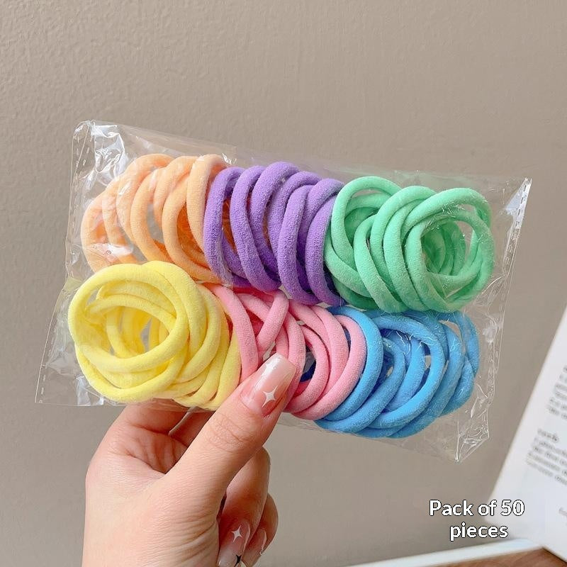 Attaches jetables pour petits cheveux pour femmes Haute élasticité et bandes en caoutchouc durable