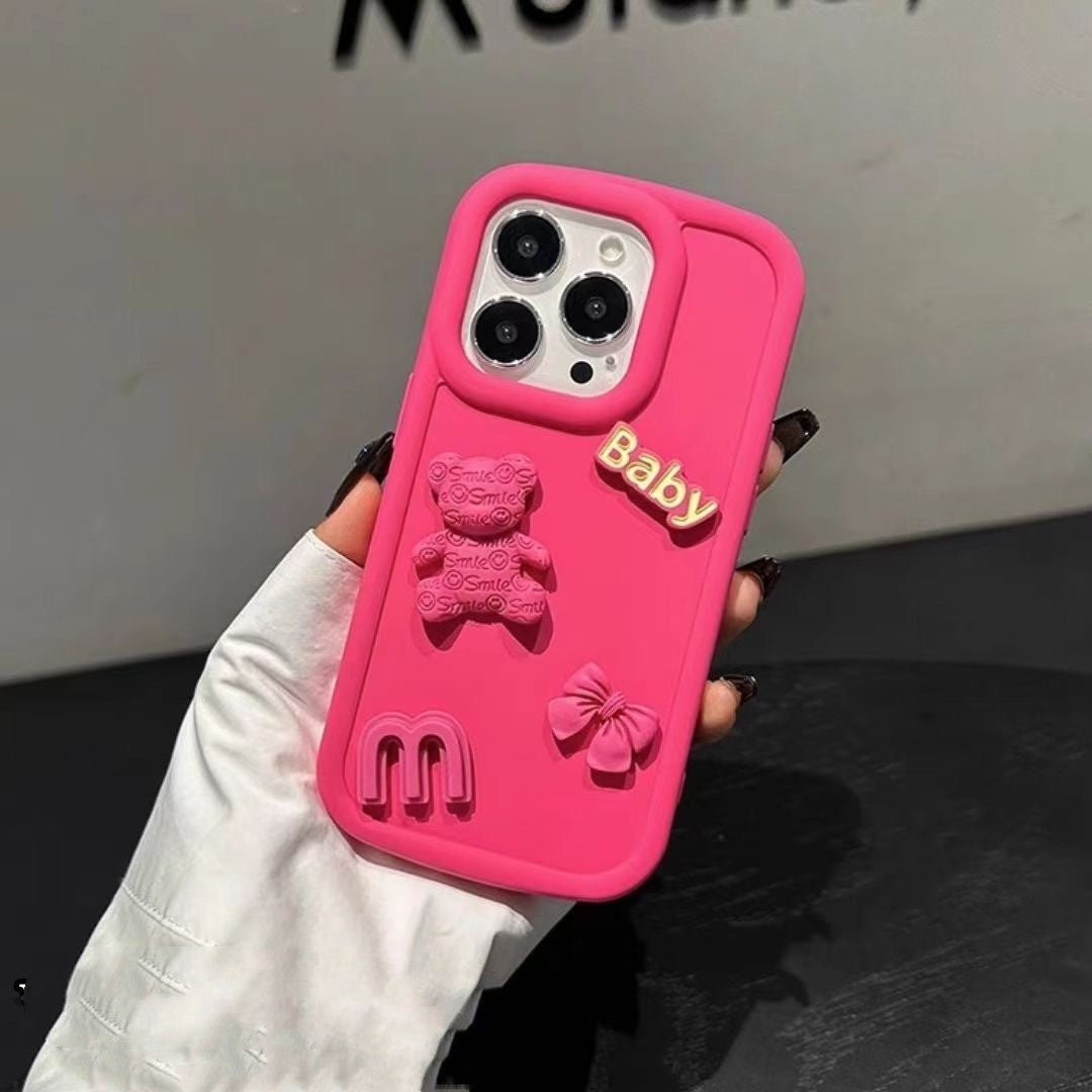 Boîtier de téléphone de modification de machine à ours en trois dimensions