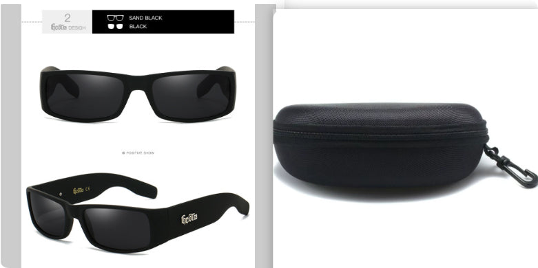 Fashion Brand Plaid Hip Hop Fashion West Coast Polarized Lunettes de soleil