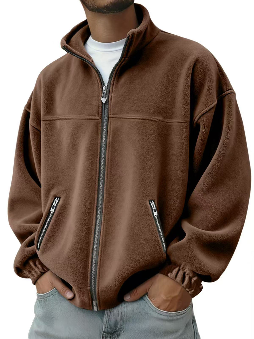 Veste à capuche à capuche à capuche à fermeture éclair