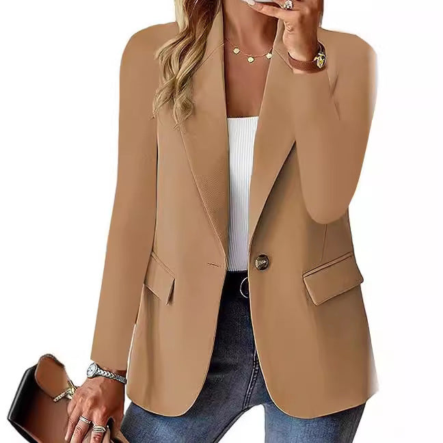 Veste de blazer de cardigan à manches longues d'automne pour femmes