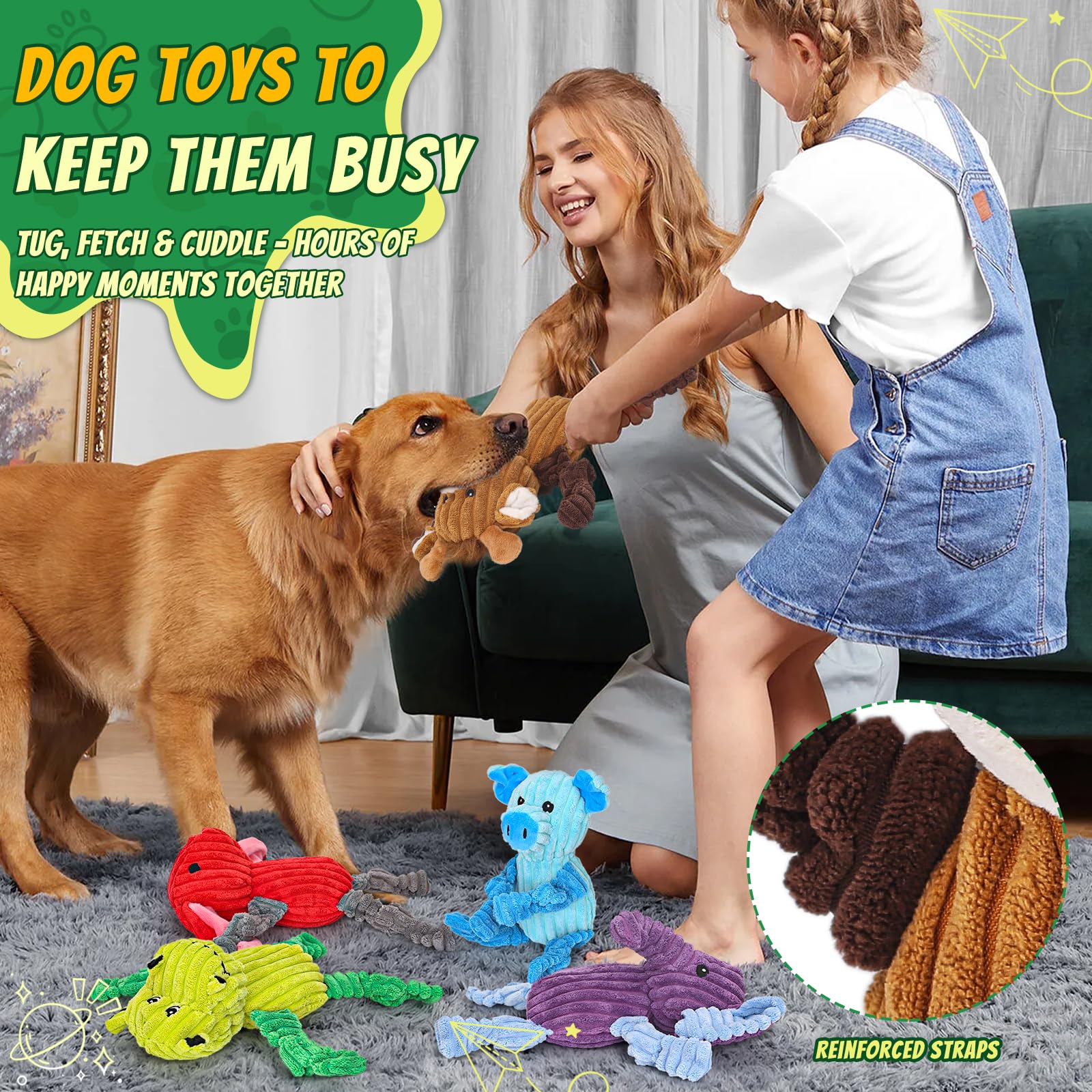 5 Paquets de jouets pour chiens