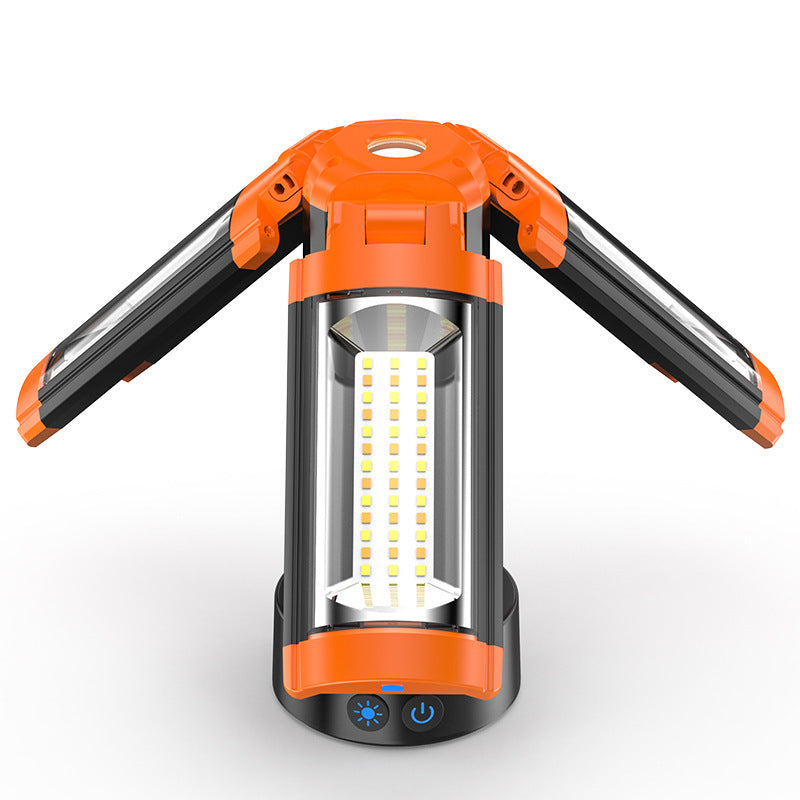 Lanterne de camping pliante multifonctionnelle avec lampe de poche Bracket