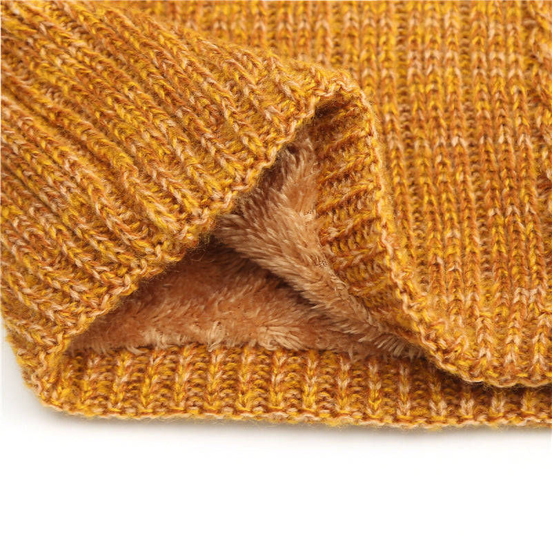 Écharpe de tricot à bande large pour hommes