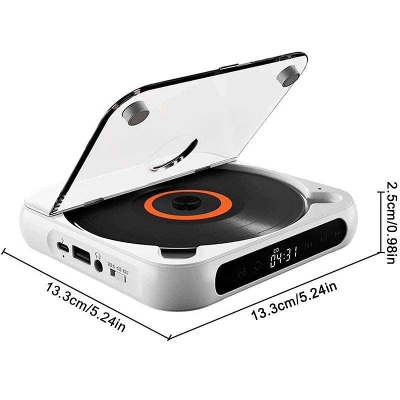 Lecteur CD rechargeable avec lecteur Cd personnel portable Bluetooth pour voiture