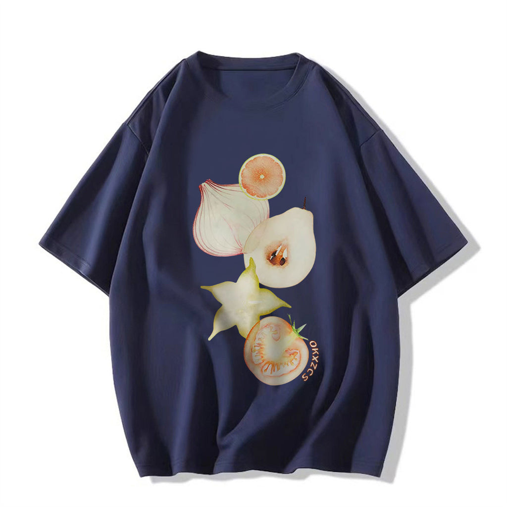 Style de rue Designer-inspiration Niche Surdimensionné demi-vêtement Top