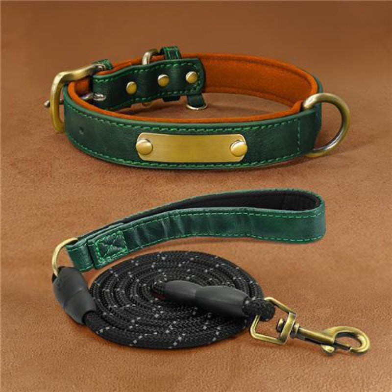Collier de chien gravé avec des lettres pour prévenir la perte de collier